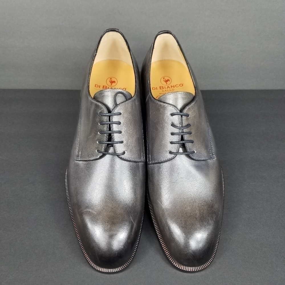 Scarpe Di Bianco Asphalt Grey Size 9 Lace-up Shoe - Picture 3 of 12